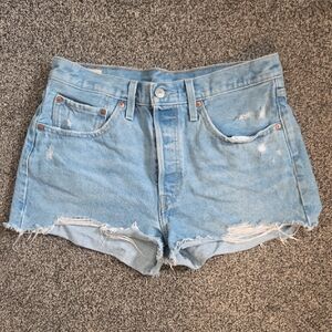 Levi's Denim Distressed Women Shorts